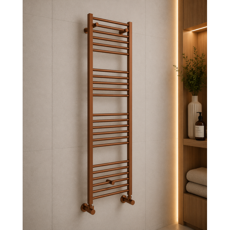 Grada Straight 30mm Ladder Radiator (500x1600x30mm) - Brushed Bronze