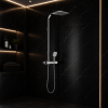 Columns Showers Chrome VTCM0222 VitrA Aquaheat Charm 360 Shower Column w/Shelf - Chrome