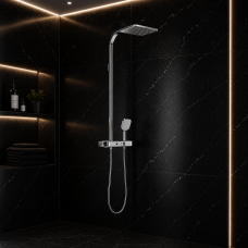 VitrA Aquaheat Charm 360 Shower Column w/Shelf - Chrome