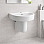 Cilantro 555x430mm 1TH Basin & Semi Pedestal