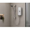 Triton Aspirante 8.5kW Contemporary Electric Shower - Brushed Steel