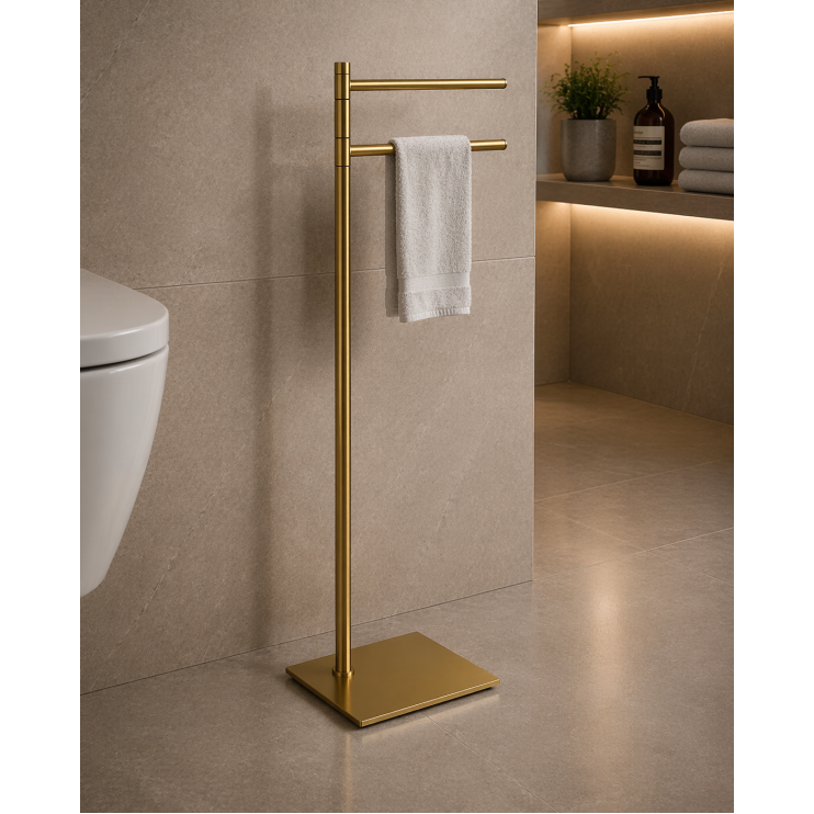 Origins Living Trilly Towel Stand - Brushed Brass TR31-88