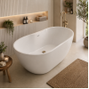 Harlesden Freestanding 1655x745x580mm 0TH Bath - Gloss White