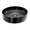 Abode Iox 375mm Round Steel Basin - PVD Black