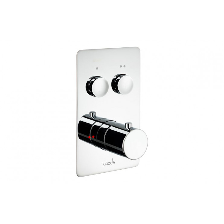 Abode Uno Concealed Push Button Shower (2 Exit) - Chrome
