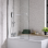 1000x1500mm Two Panel Folding Bath Screen (6mm) - Chrome