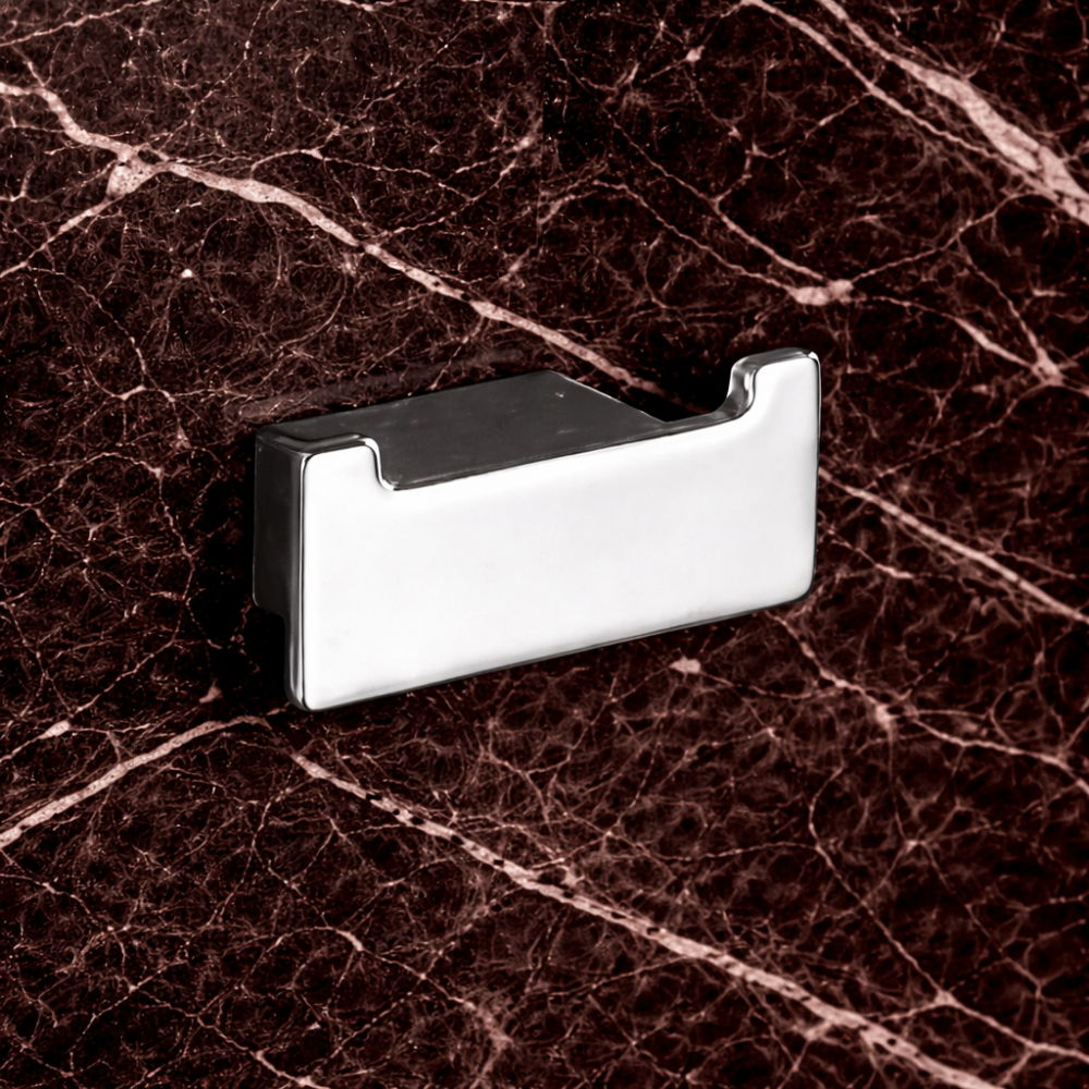 Origins Living Lounge Accessories 5426-13 Origins Living Lounge Double Hook - Chrome 5426-13 Bathroom Accessory