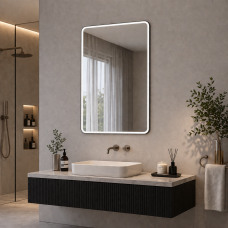 Akari 500mm 1 Door LED Mirrored Cabinet