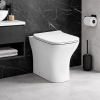 Cedarwood Rimless Comfort Height Back To Wall WC & Slim Soft Close Seat