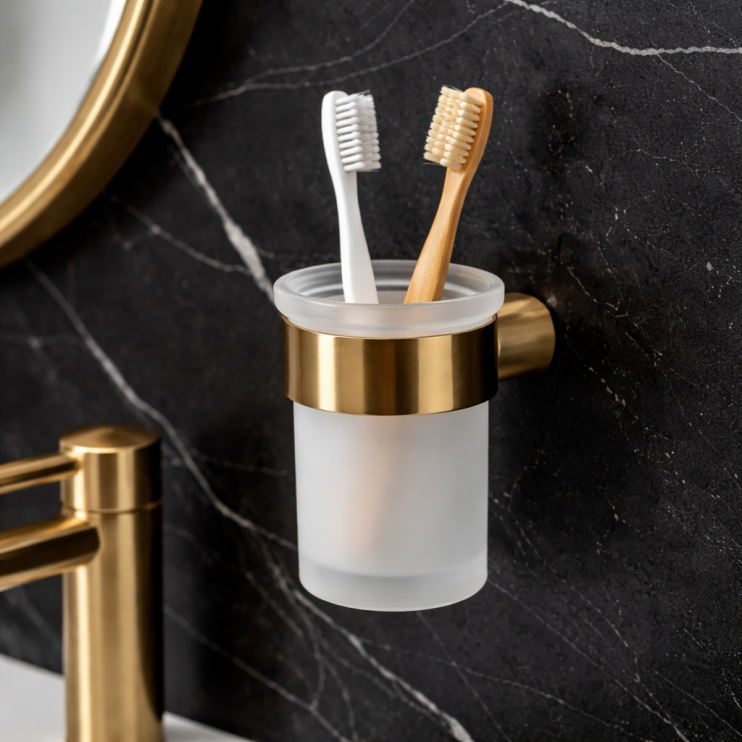 Origins Living Pirenei Tumbler Holder - Brushed Gold PI10-88