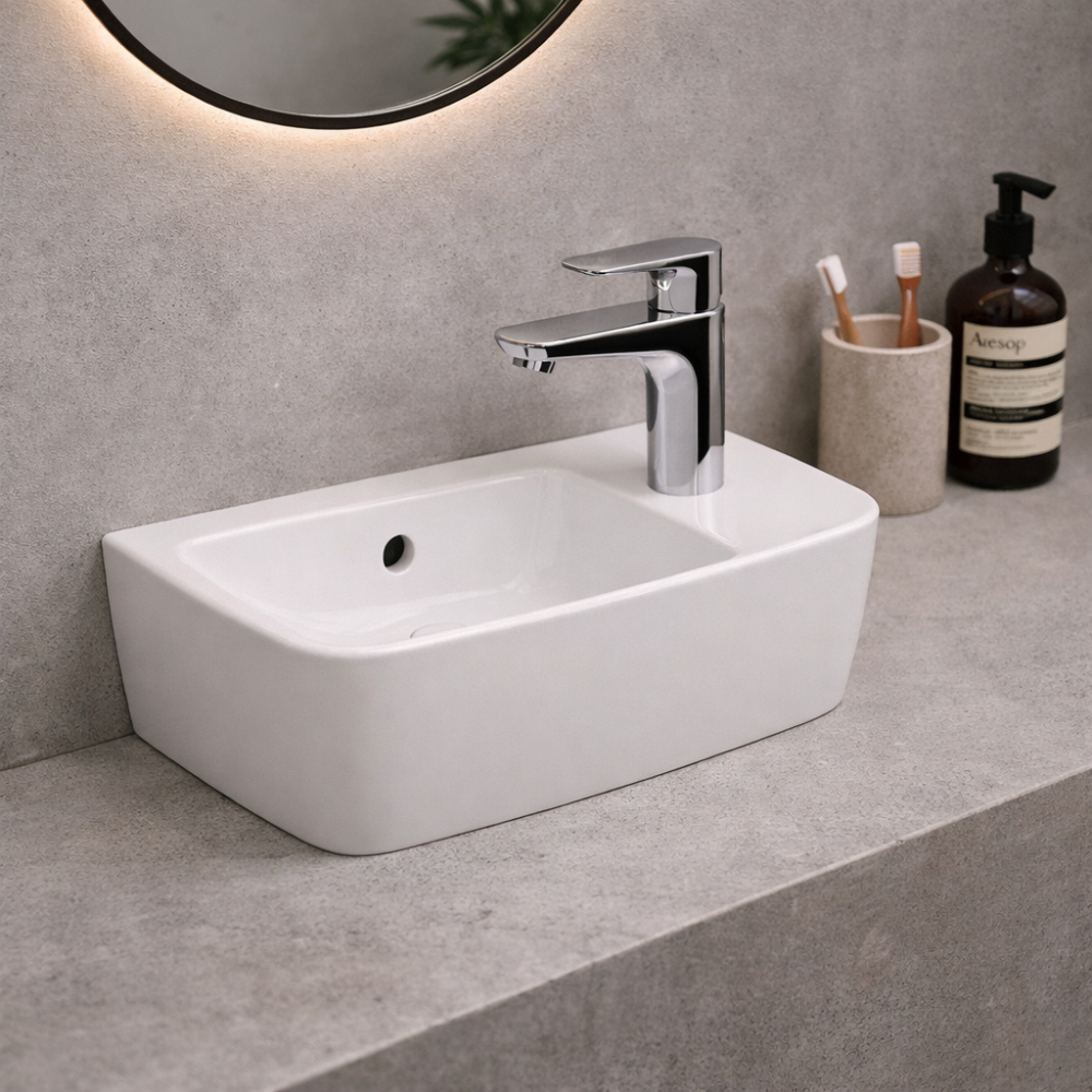 VitrA Shift 500x250mm 1TH Countertop Washbowl (RH) - White