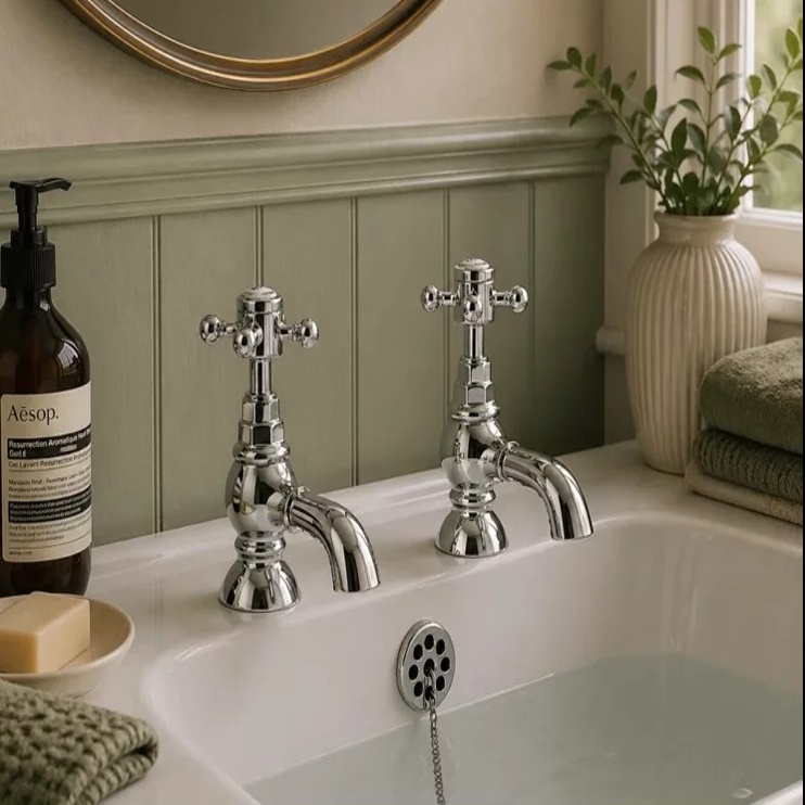 Traditional Bathroom Taps in Chrome 