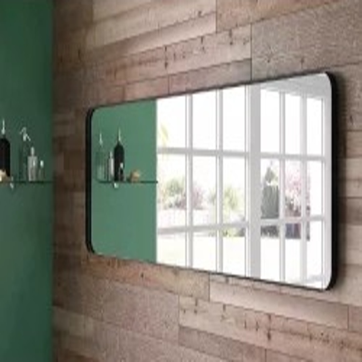Origins Living City Rectangular Mirror 150 Black - 150x50cm B375615