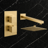 Cosmic Square Shower Valve & Kit Pack 1 - Brushed Brass