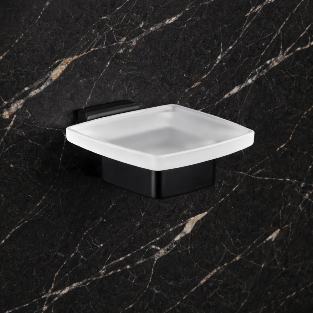 Origins Living Lounge Soap Dish Freestanding - Black 5451-14