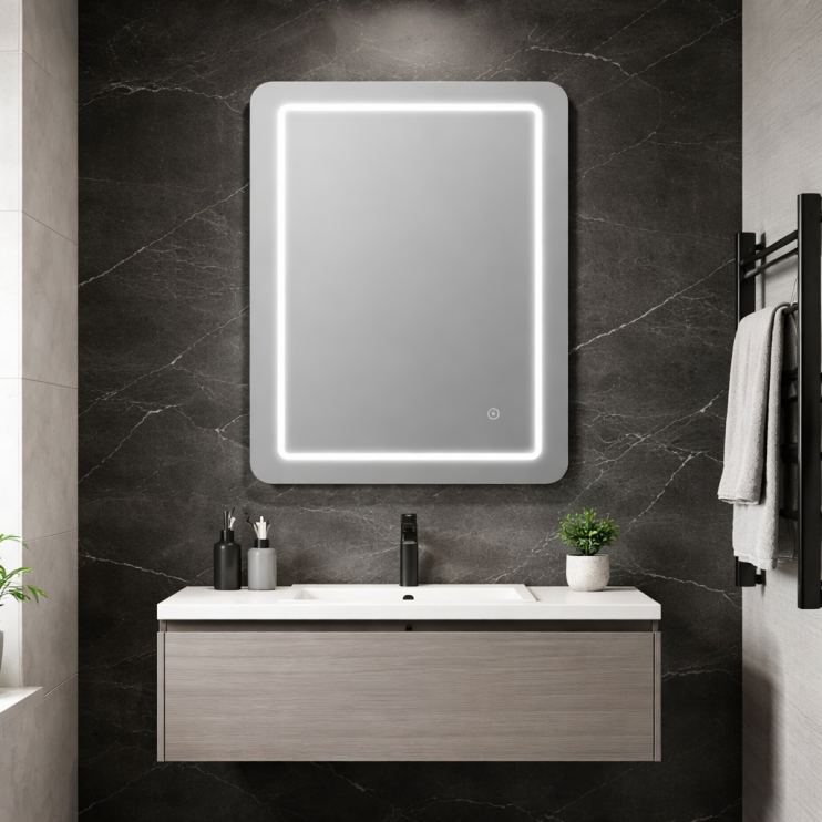 Sunshine 600x800mm Rectangle Front-Lit LED Mirror