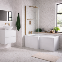 Shaped Shower Bath