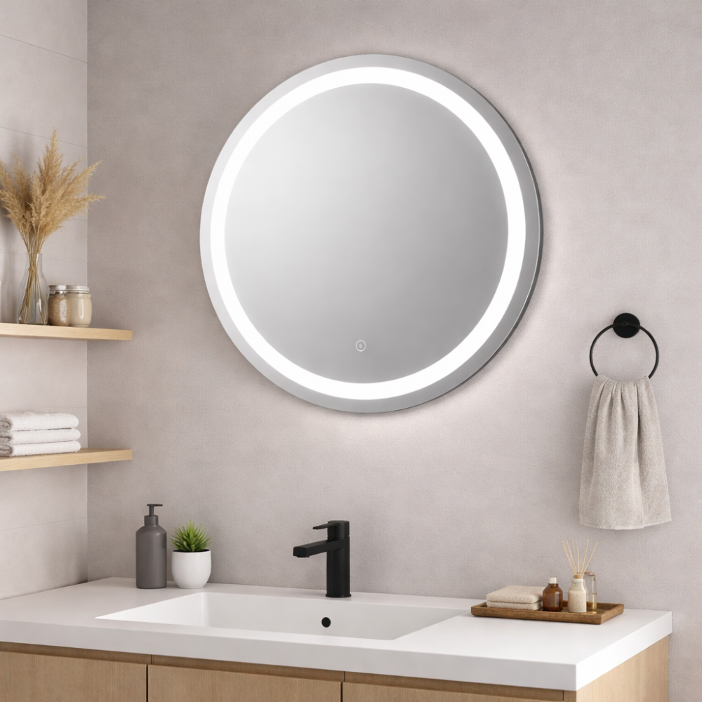 Elaina 600mm Round Front-Lit LED Mirror