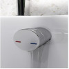 Bath Overflow Filler w/Integrated Valve - Chrome