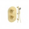 Aurora Round Shower Valve & Kit Pack 2 - Brushed Brass Aurora Round Shower Valve & Kit Pack 2 - Brushed Brass