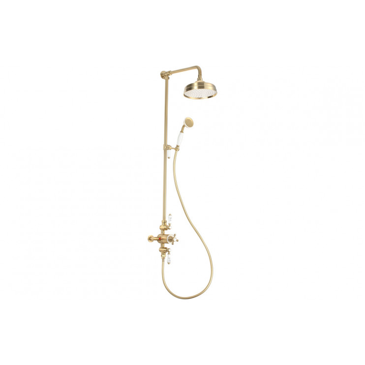 Berwick Thermostatic Shower Kit - Brushed Brass