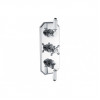 Berwick Traditional Lever Thermostatic Two Outlet Shower Valve - Chrome