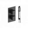 Cosmic Square Shower Valve & Kit Pack 2 - Matt Black