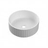 Fluted 400mm Round Washbowl