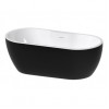 //2Go Freestanding 1650x745x580mm 0TH Bath - Gloss Black Freestanding 1650x745x580mm 0TH Bath - Gloss Black