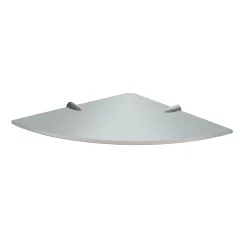 Origins Living Artemis Corner Glass Shelf - Chrome 2119/24-00