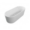 Striata Fluted Freestanding 1700x750x570mm 0TH Bath