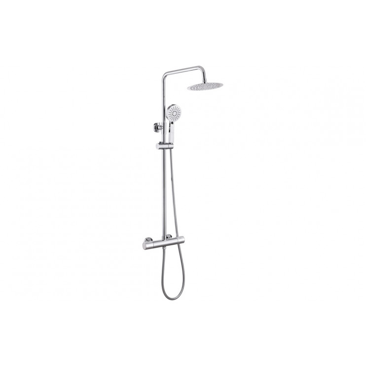 Terra Cool-Touch Thermostatic Mixer Shower w/Riser & Overhead Kit - Chrome Terra Cool-Touch Thermostatic Mixer Shower w/Riser & Overhead Kit - Chrome