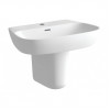 Tilia 600x400mm 1TH Basin & Semi Pedestal Tilia 600x400mm 1TH Basin & Semi Pedestal