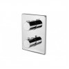Vema Rectangular Two Outlet Thermostatic Mixer Valve