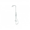 Columns Showers Chrome DICM0464 Vema Thermostatic Round Bar Valve w/Fixed Head & Riser - Chrome