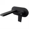 Bathroom Basin Mixers Black DITS1186 Vema Timea Wall Mounted Basin Mixer - Matt Black