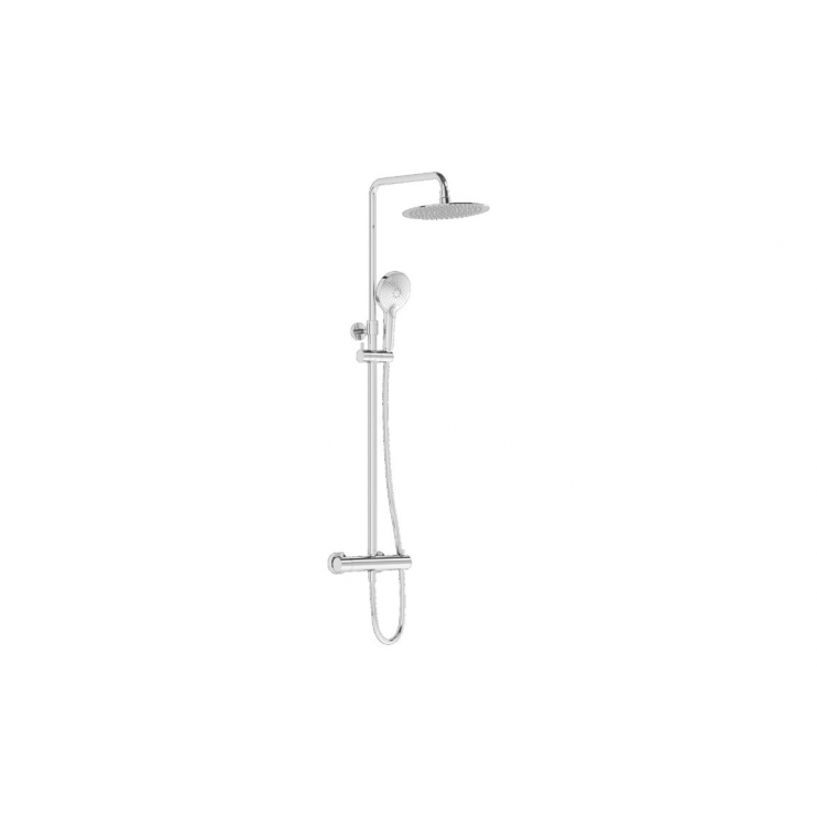 Columns Showers Chrome VTCM0212 VitrA Aquaheat Bliss 250 Thermostatic Shower Column - Chrome