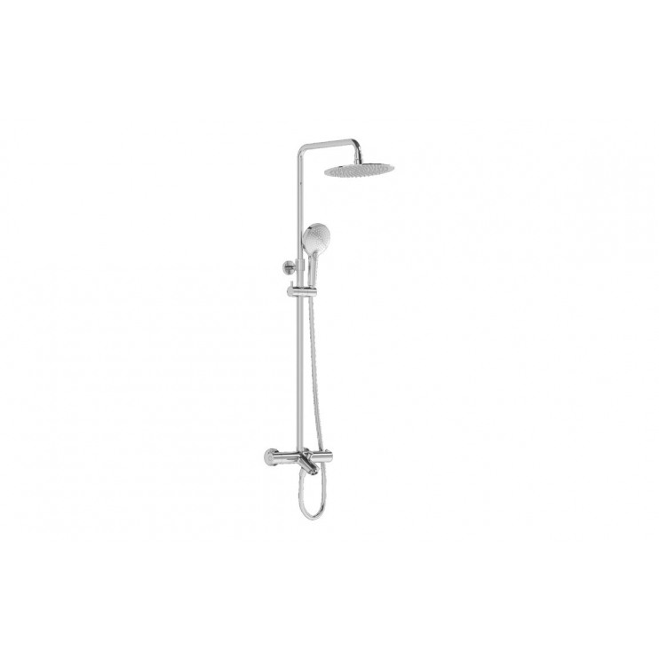 Columns Showers Chrome VTCM0214 VitrA Aquaheat Bliss 250B Shower Column w/Bath Spout - Chrome