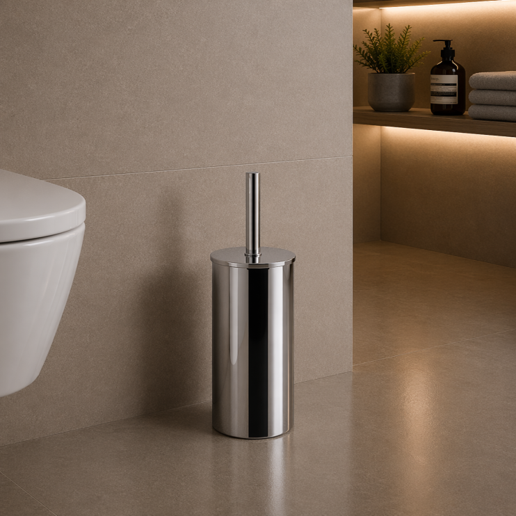 Origins Living Flip Toilet Brush Freestanding - Chrome 5233-13