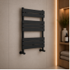Trend Square Ladder Radiator (500x840mm) - Black