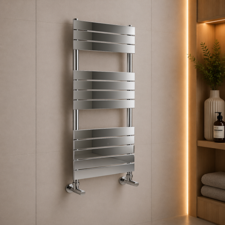 Trend Square Ladder Radiator (500x1200mm) - Chrome