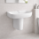 Tilia 600x400mm 1TH Basin & Semi Pedestal