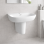 Amyris 600x400mm 1TH Basin & Semi Pedestal