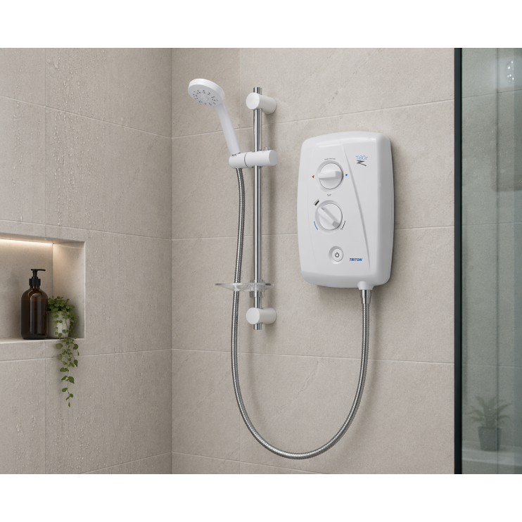 Triton T80ZFF 10.5kW Electric Shower - White/Chrome