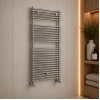 Designer Radiator DIRA0298 Teplo Round Ladder Radiator (500x1190mm) - Chrome