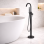 Pescara Floor Standing Bath/Shower Mixer - Matt Black