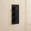 Cosmic Thermostatic Two Outlet Triple Shower Valve - Matt Black