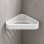 Origins Living Outline Corner Shower Basket - White 3283-22 Bathroom Wall Accessories