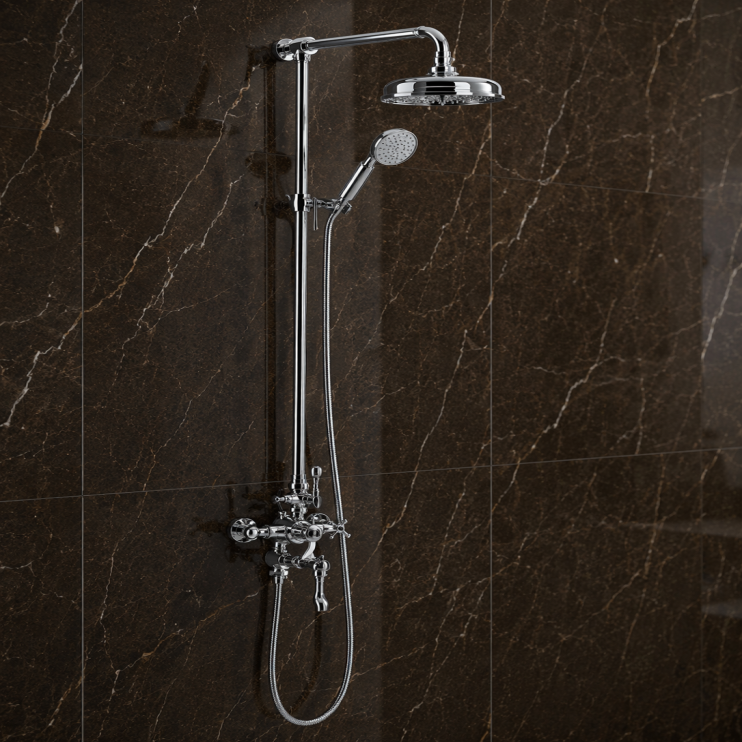 Berwick Thermostatic Shower Kit - Chrome