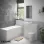 Vista Full Suite with Rimless BTW WC & Single End Bath